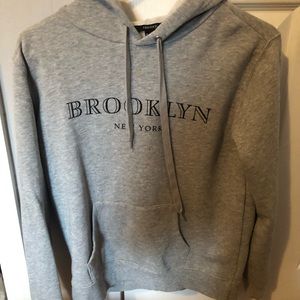 Brooklyn, New York grey hoodie